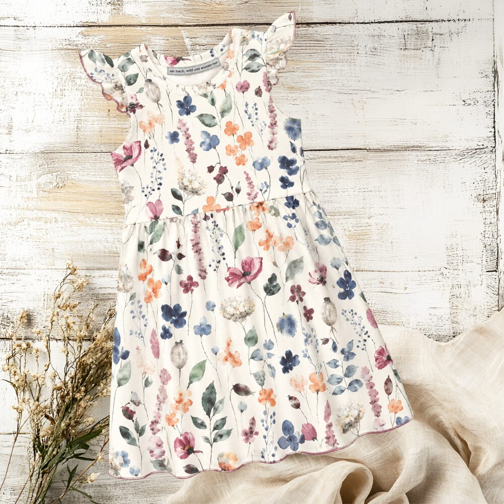Drehkleid Flowers – Bild 3